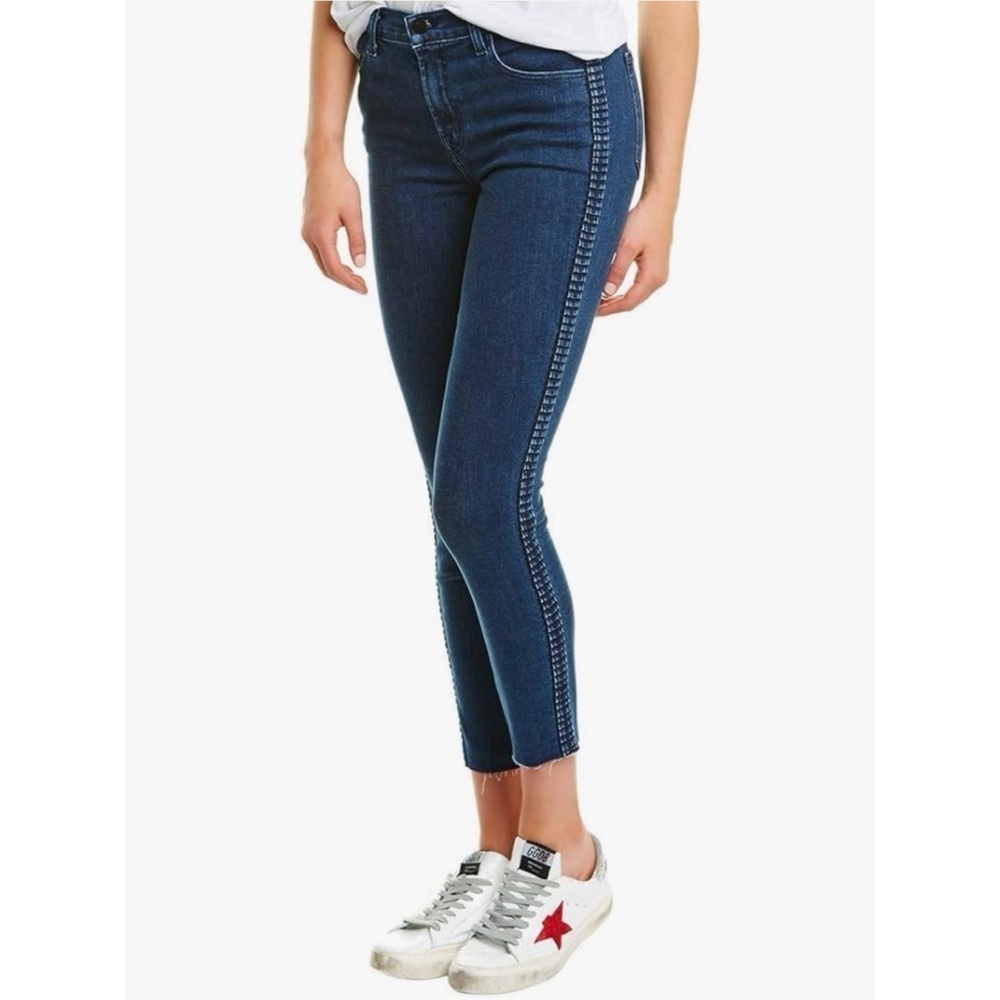 NWT J Brand Womens Alana Caspian High-Rise Crop Jeans size 26 Blue